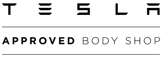 Offizielles Logo von TESLA approved Body Shop